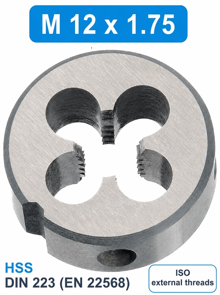 pics/Völkel-Eurafco/Round Die DIN 223 HSS/27450/v-oe-lkel-27450-round-die-din-223-din-en-22568-hss-m-12-x-1-75-01.jpg